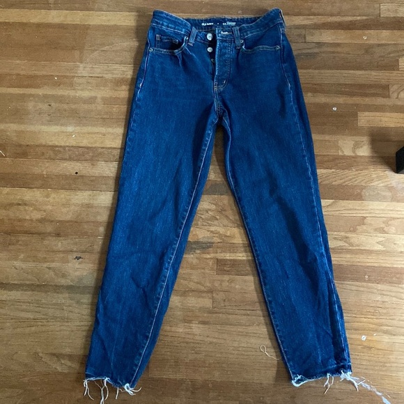 Old Navy Denim - Old Navy Raw Hem, ankle length O.G. Straight jeans